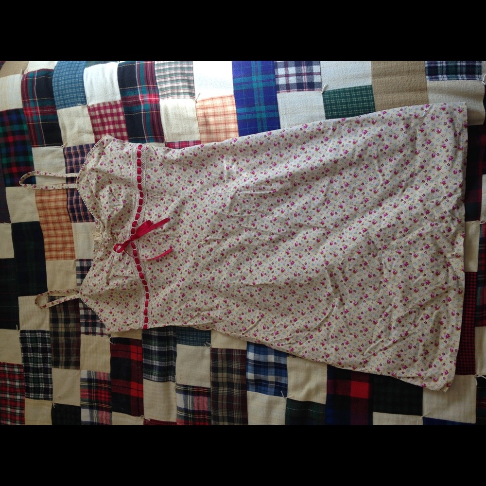 Vintage Anchor Blue Floral Dress